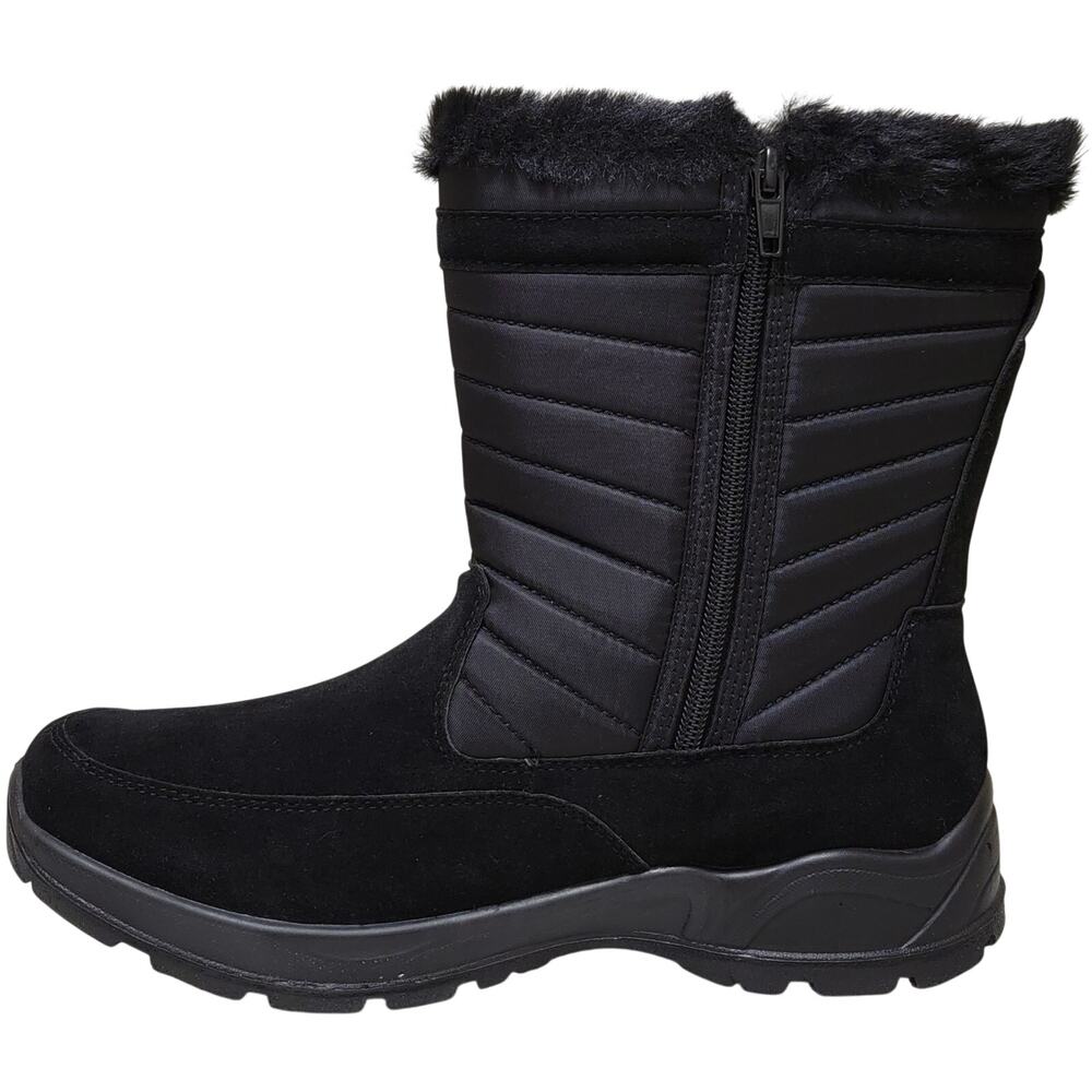 Easy Street Women Frazer Waterproof Mid-Calf Puffy Boots Size US 8WW Black - Picture 3 of 5